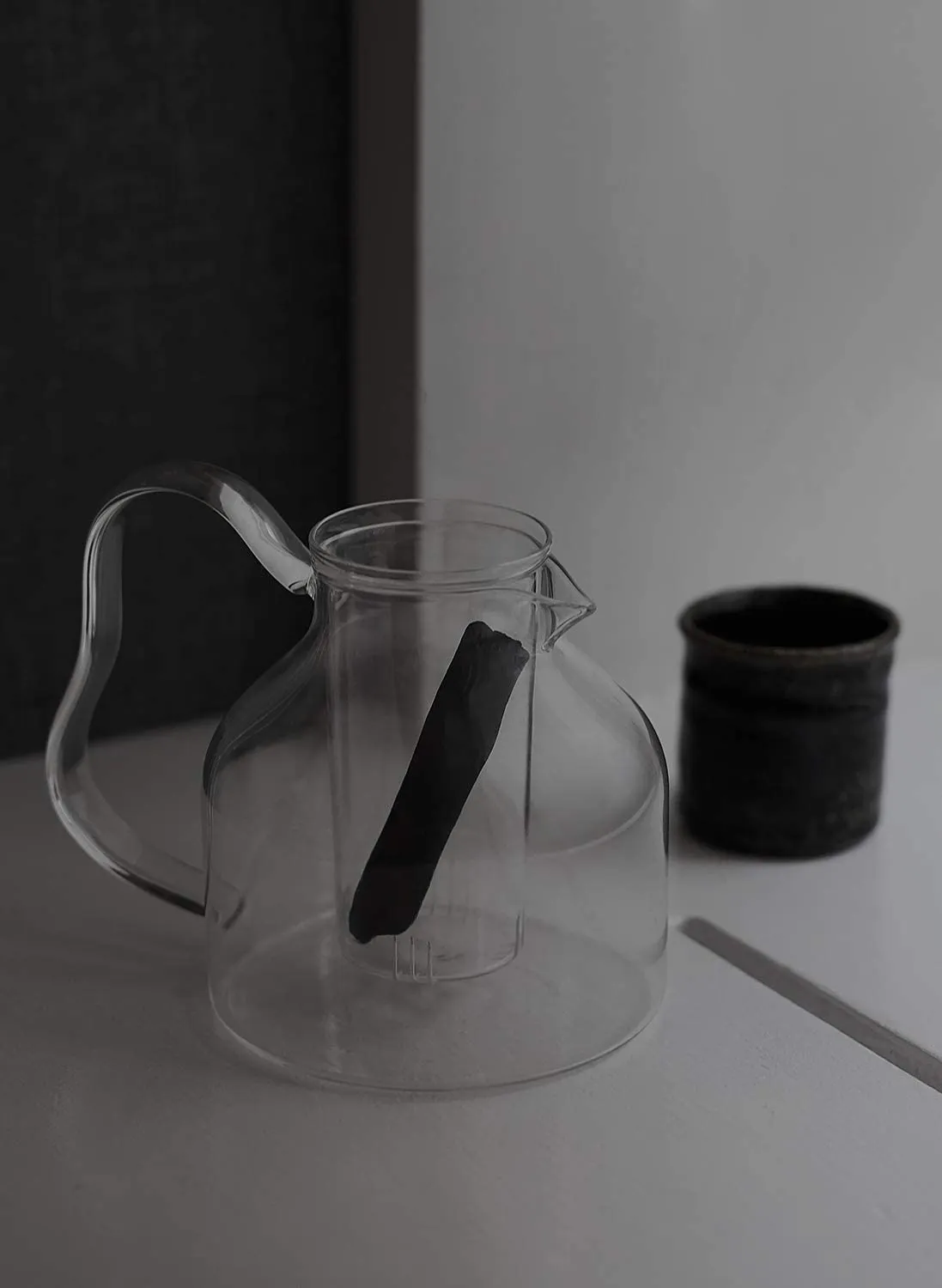 Sort of Coal - Heat Resistent Glass Bincho Teapot