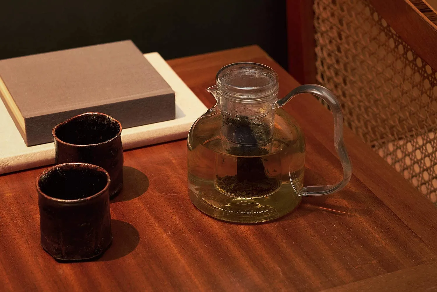 Sort of Coal - Heat Resistent Glass Bincho Teapot