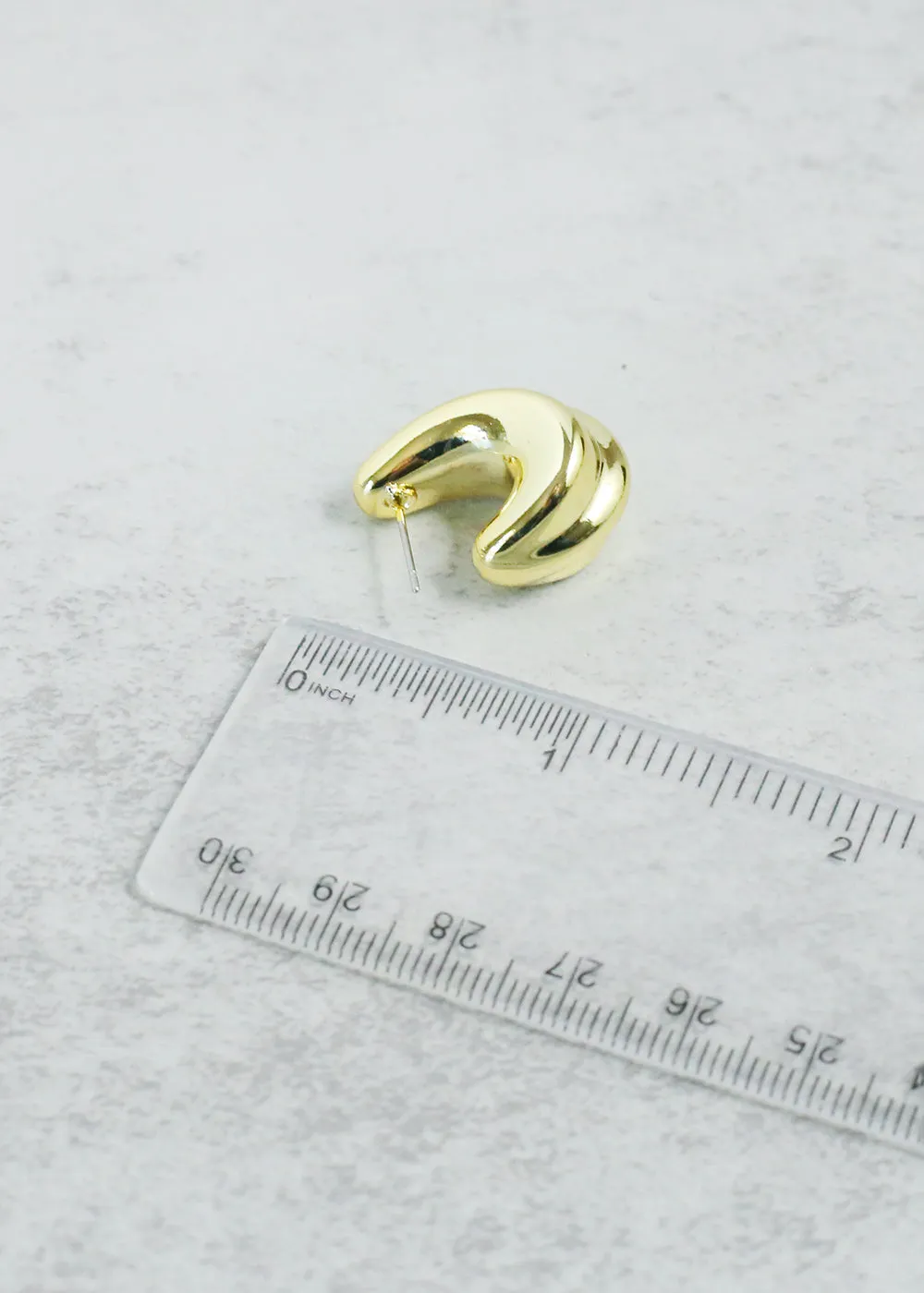 Statement Half Hoop Earring
