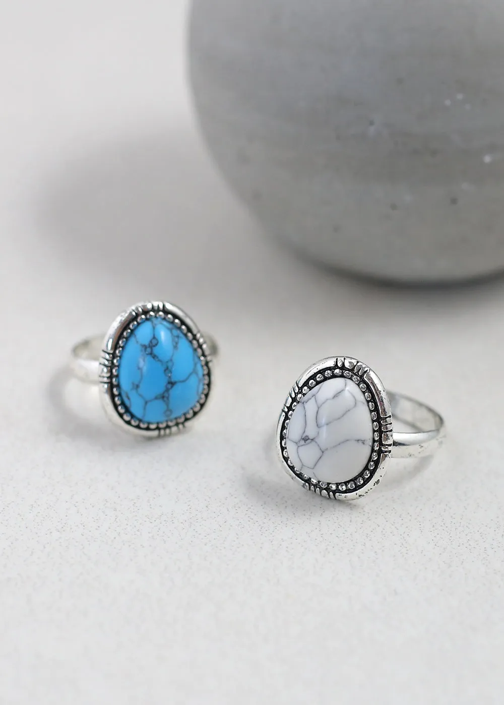 Stone Triangle Ring