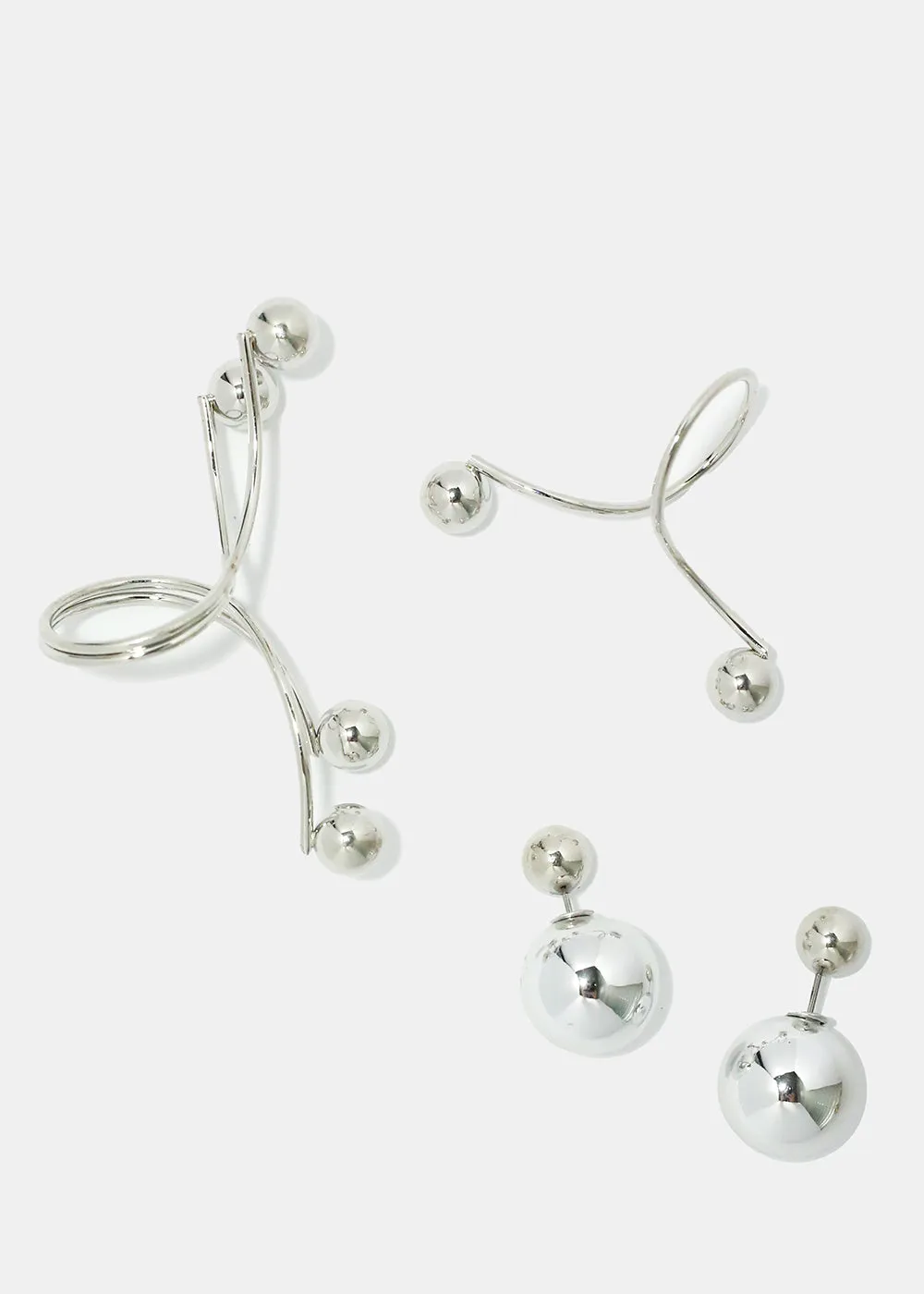 Swirl Ring and Earring Set