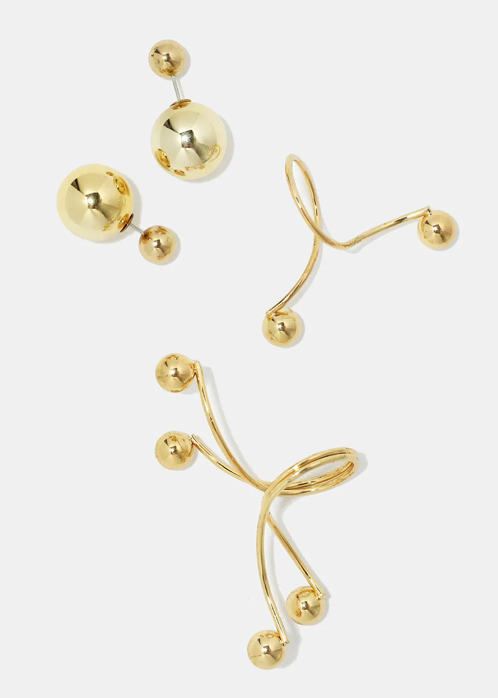 Swirl Ring and Earring Set