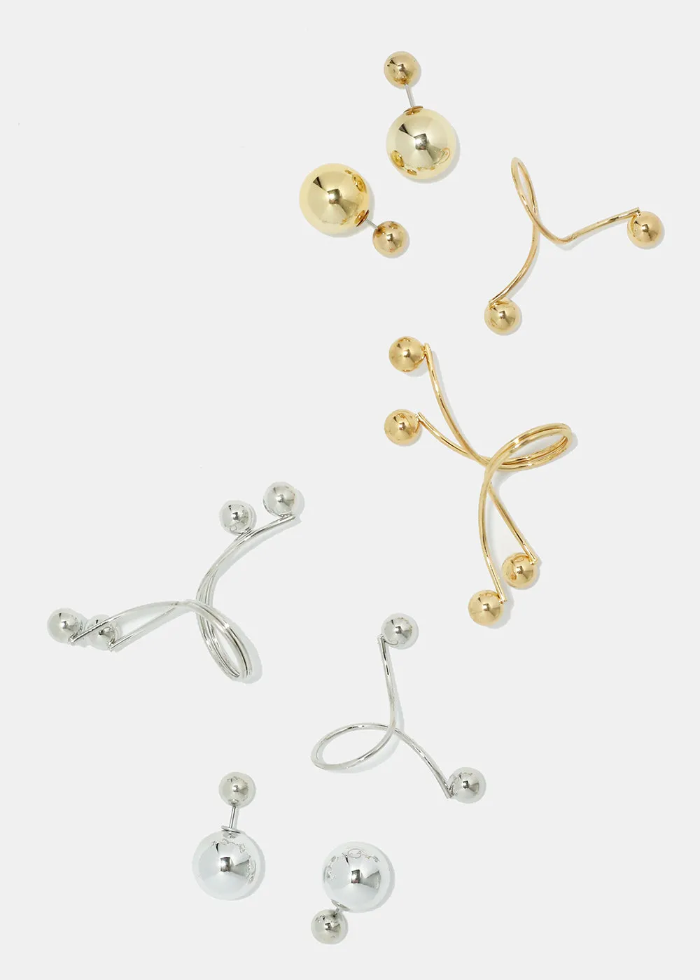 Swirl Ring and Earring Set