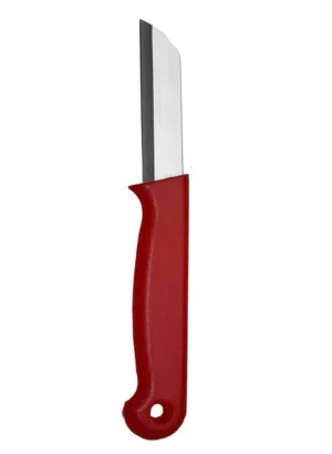 Sword & crown vegetable knife 6 cm red 10 pieces