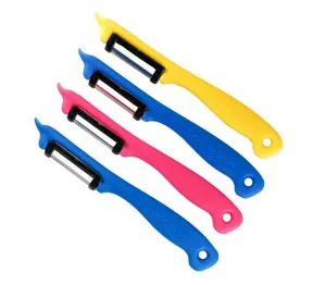 Sword & Crown Vegetable/Fruit Peeler, Made from Stainless Steel w/Ergonomic Handle 4pc