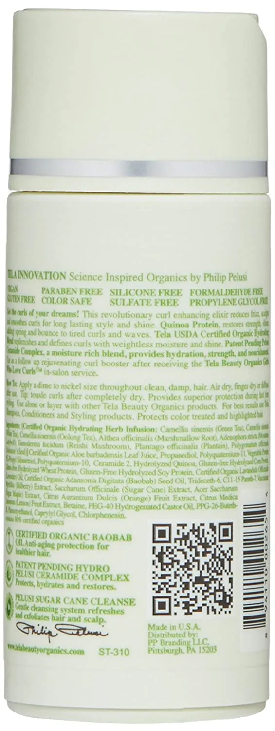 Tela Beauty Organics Curl Boost Anti Frizz Curl Serum, 5 Fl Oz