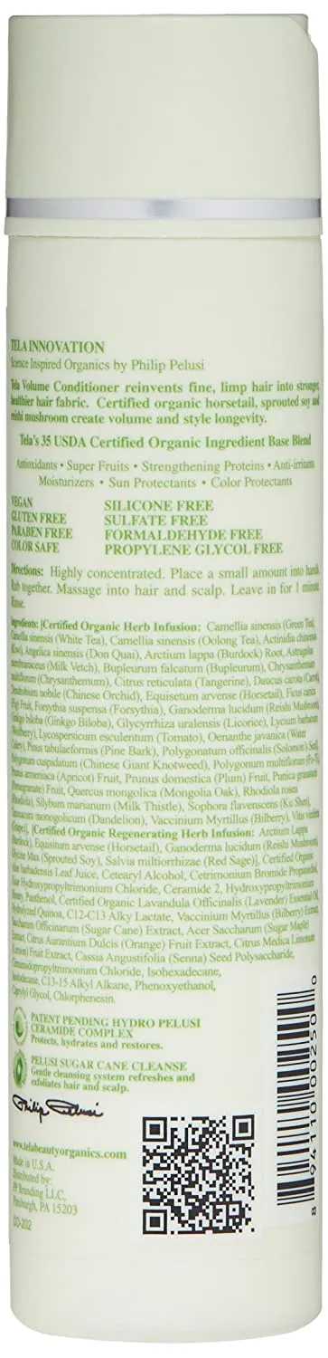 Tela Beauty Organics Volume Conditioner, 8.45 Fl Oz