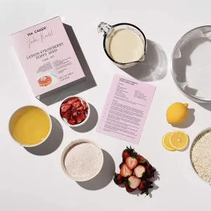 The Caker Lemon Strawberry Poppy Seed Cake Kit