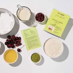 The Caker Matcha Cherry Cake Kit