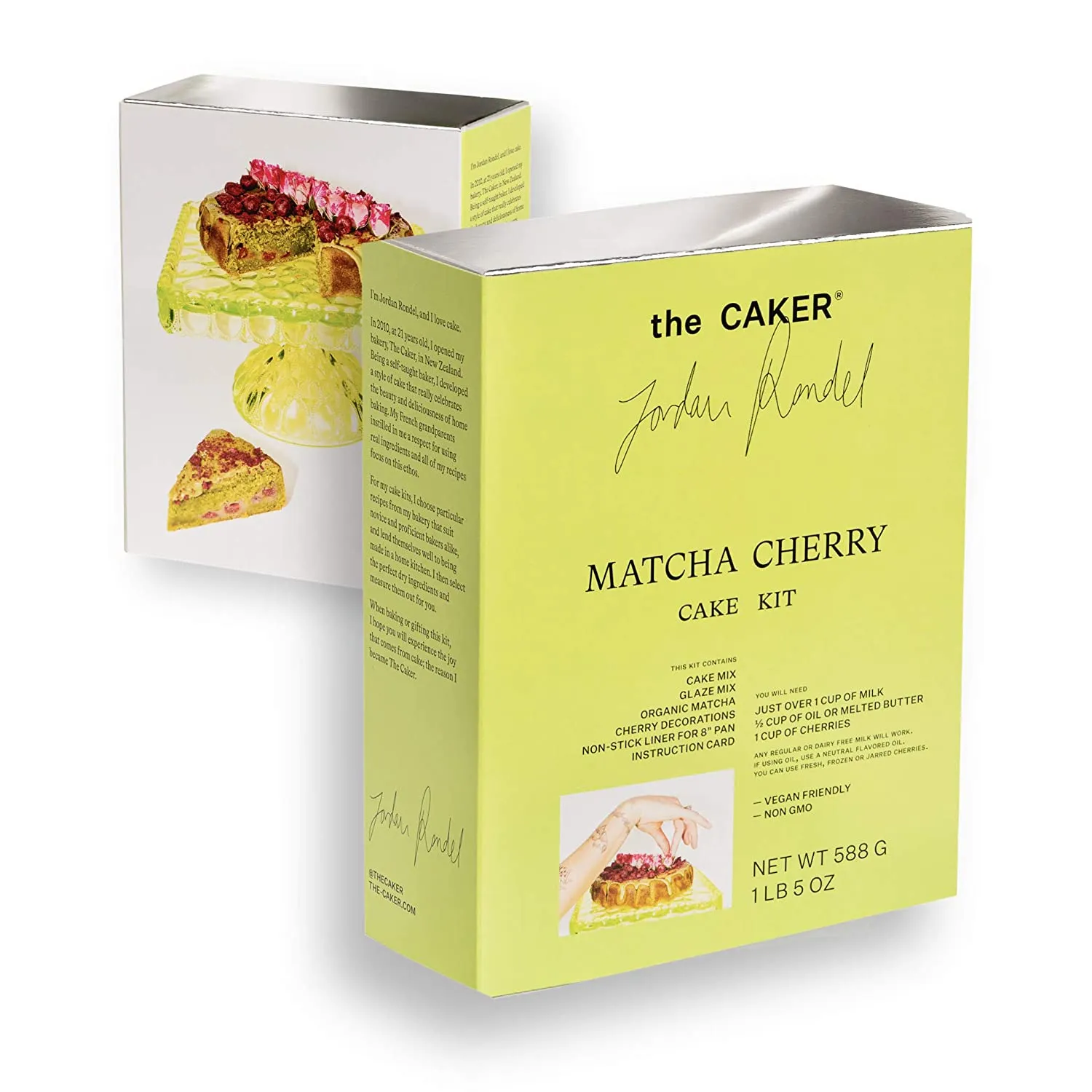The Caker Matcha Cherry Cake Kit