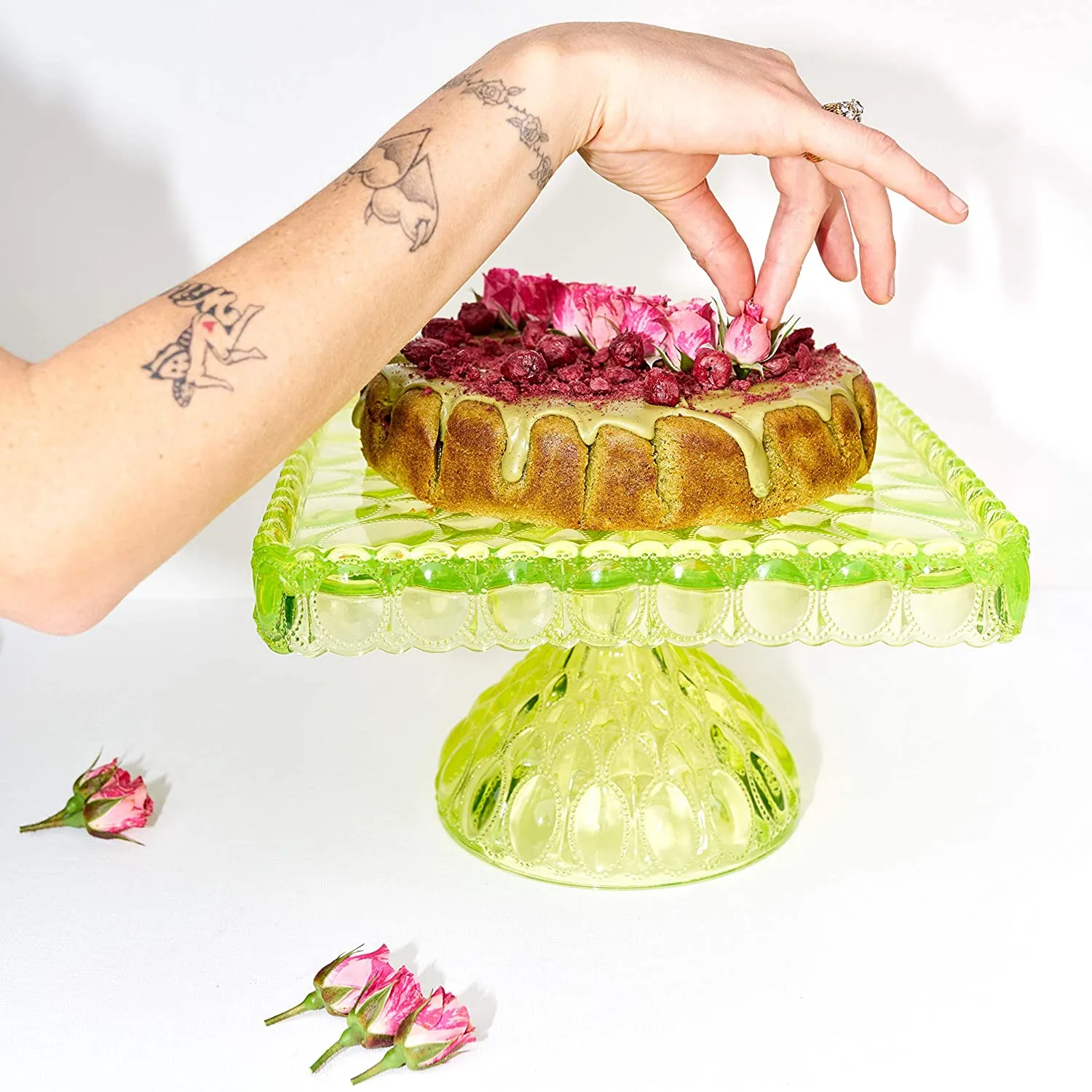 The Caker Matcha Cherry Cake Kit