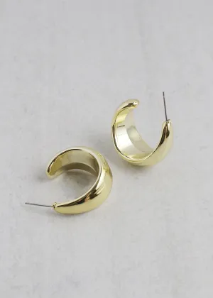 Thick Half Hoop Earrings