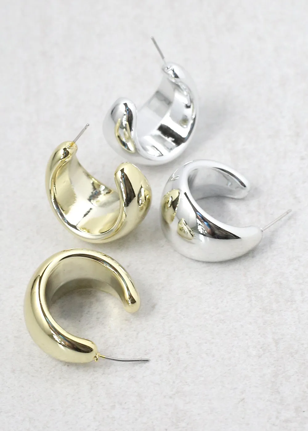 Thick Open Hoop Stud