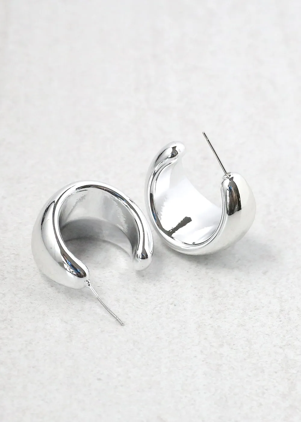 Thick Open Hoop Stud