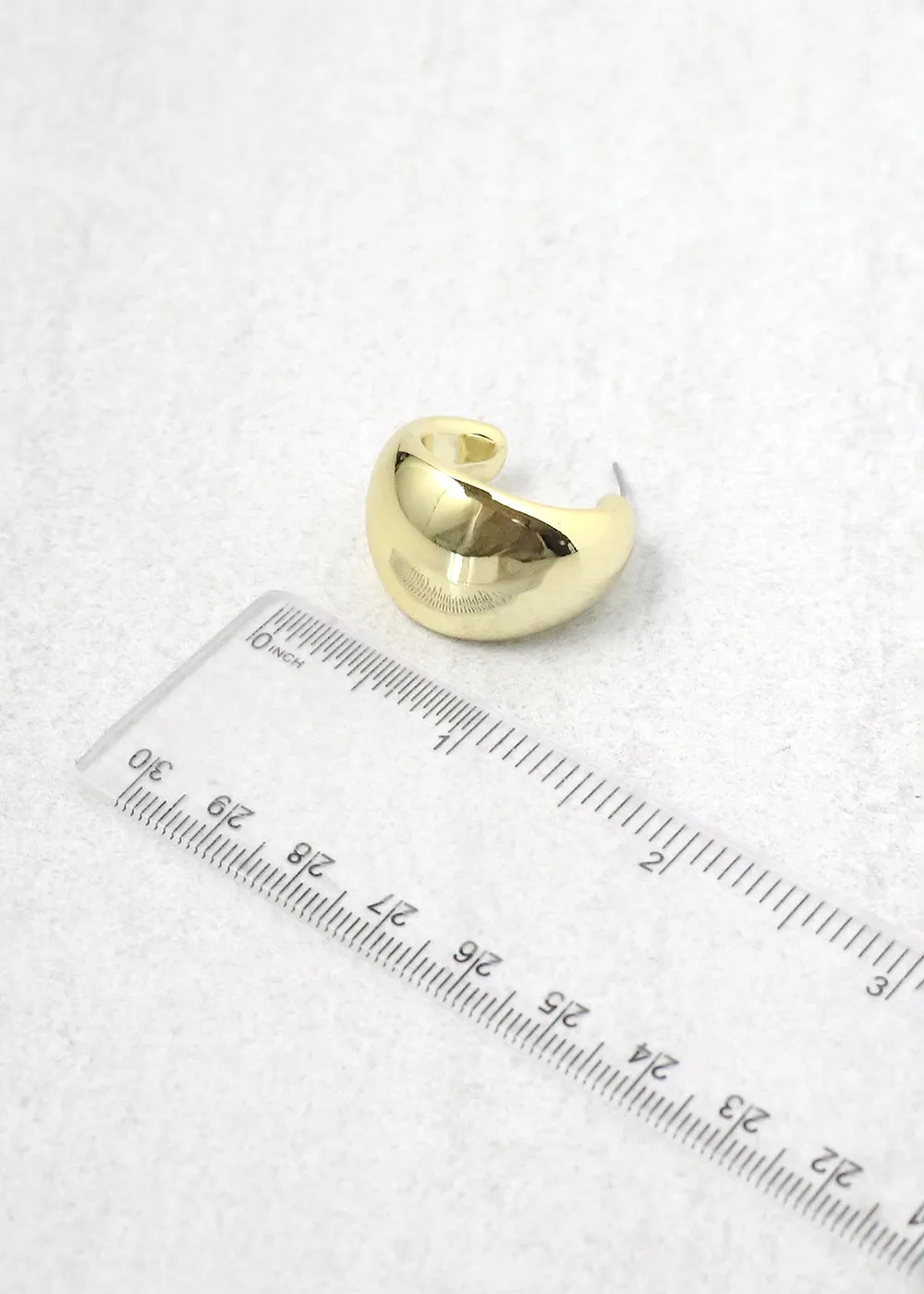 Thick Open Hoop Stud