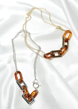 Tortoise Linked Necklace