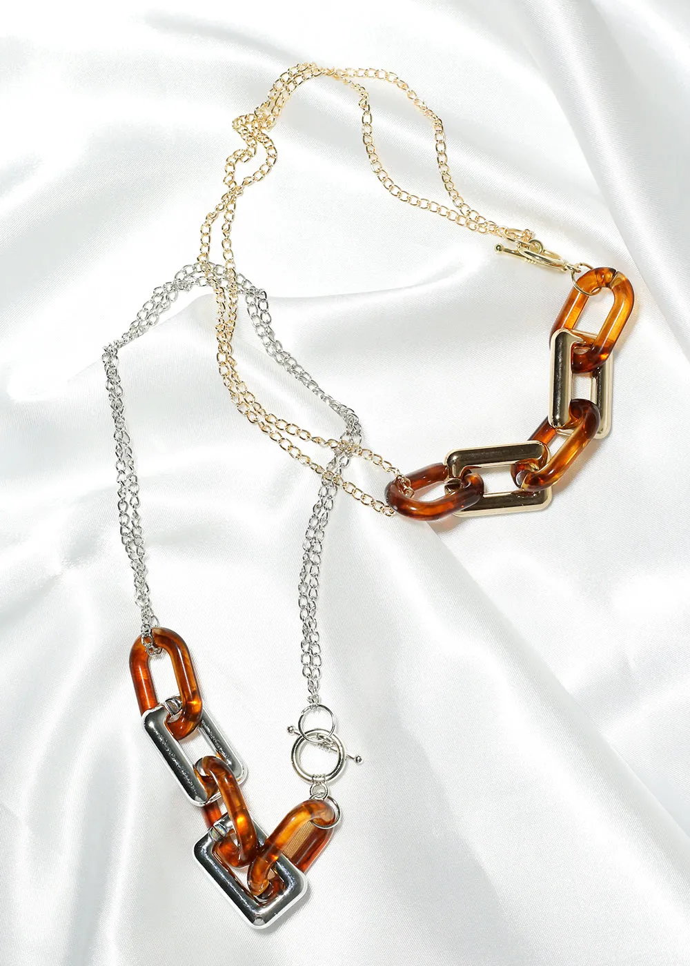 Tortoise Linked Necklace