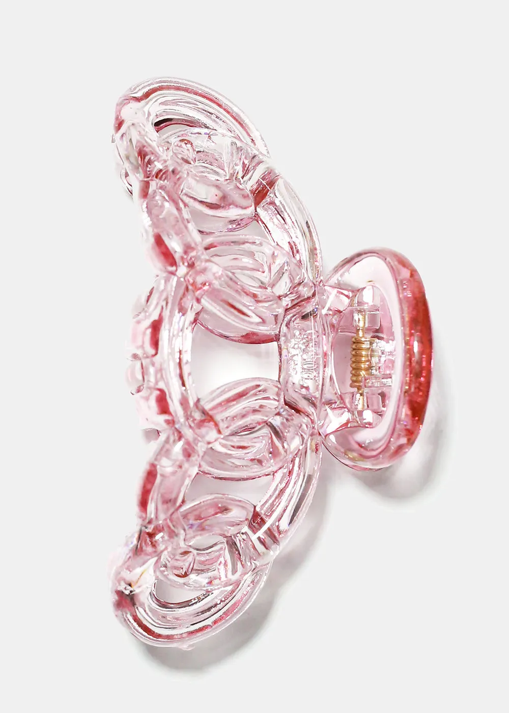 Transparent Linked Circle Jaw Clip