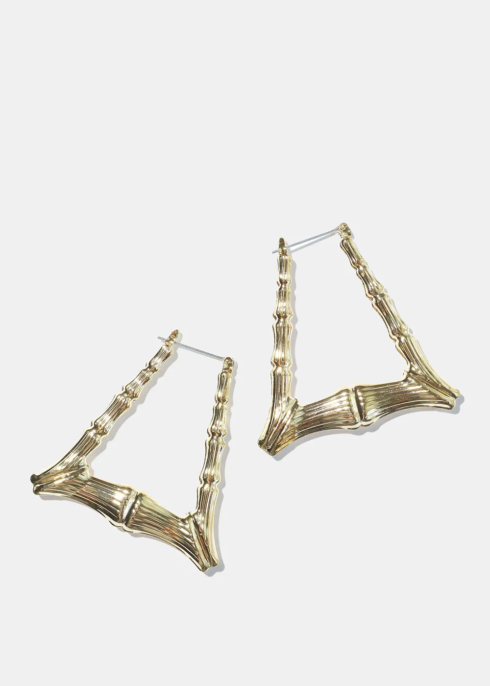 Triangle Bamboo Earrings