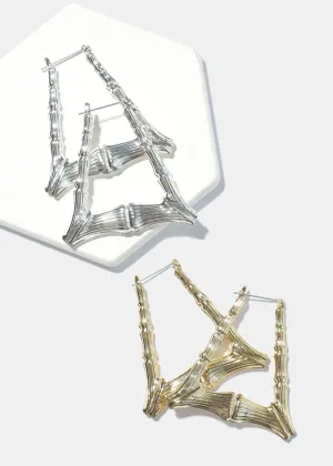 Triangle Bamboo Earrings