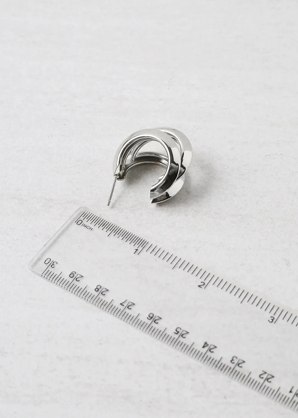 Triple Hoop Small Earring