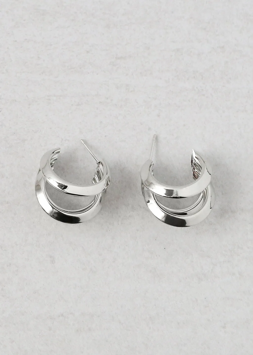 Triple Hoop Small Earring