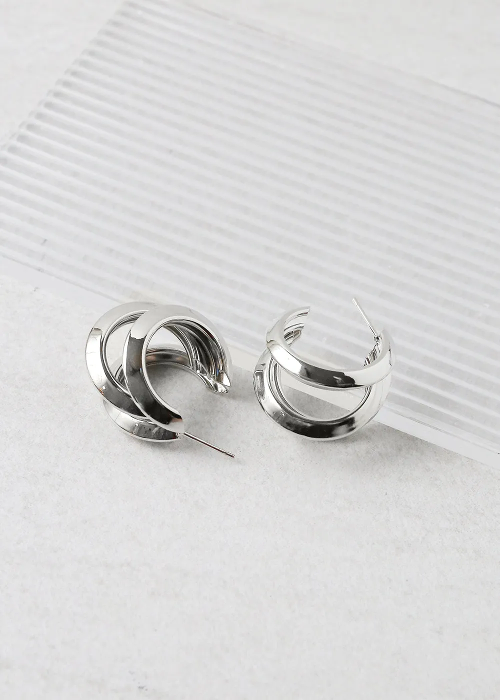 Triple Hoop Small Earring