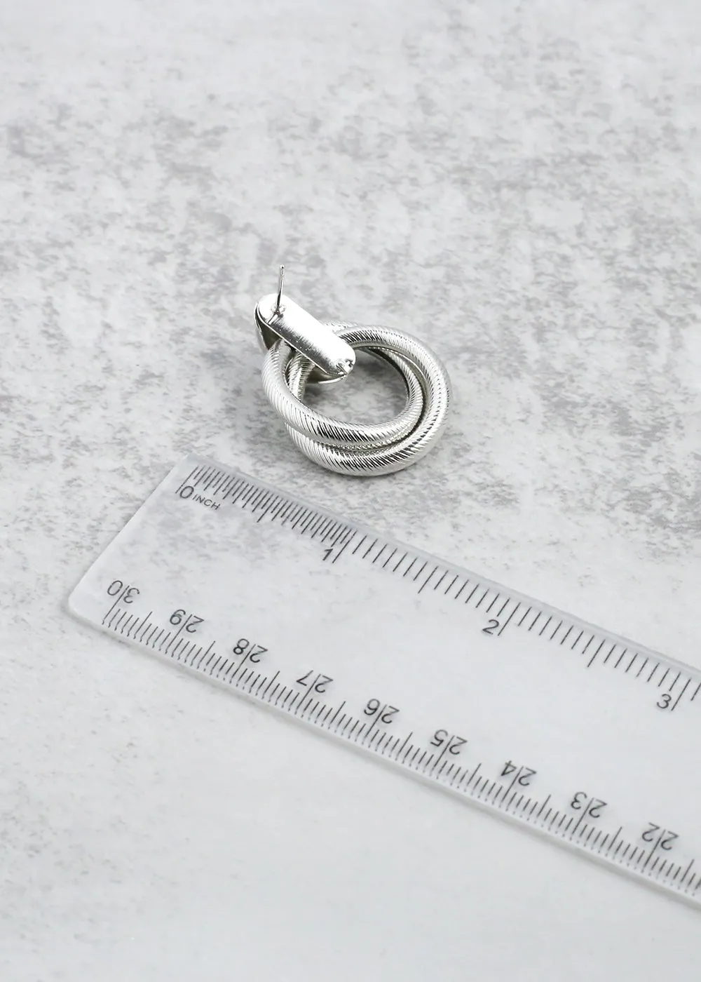 Twisted Hoop Drop Earrings