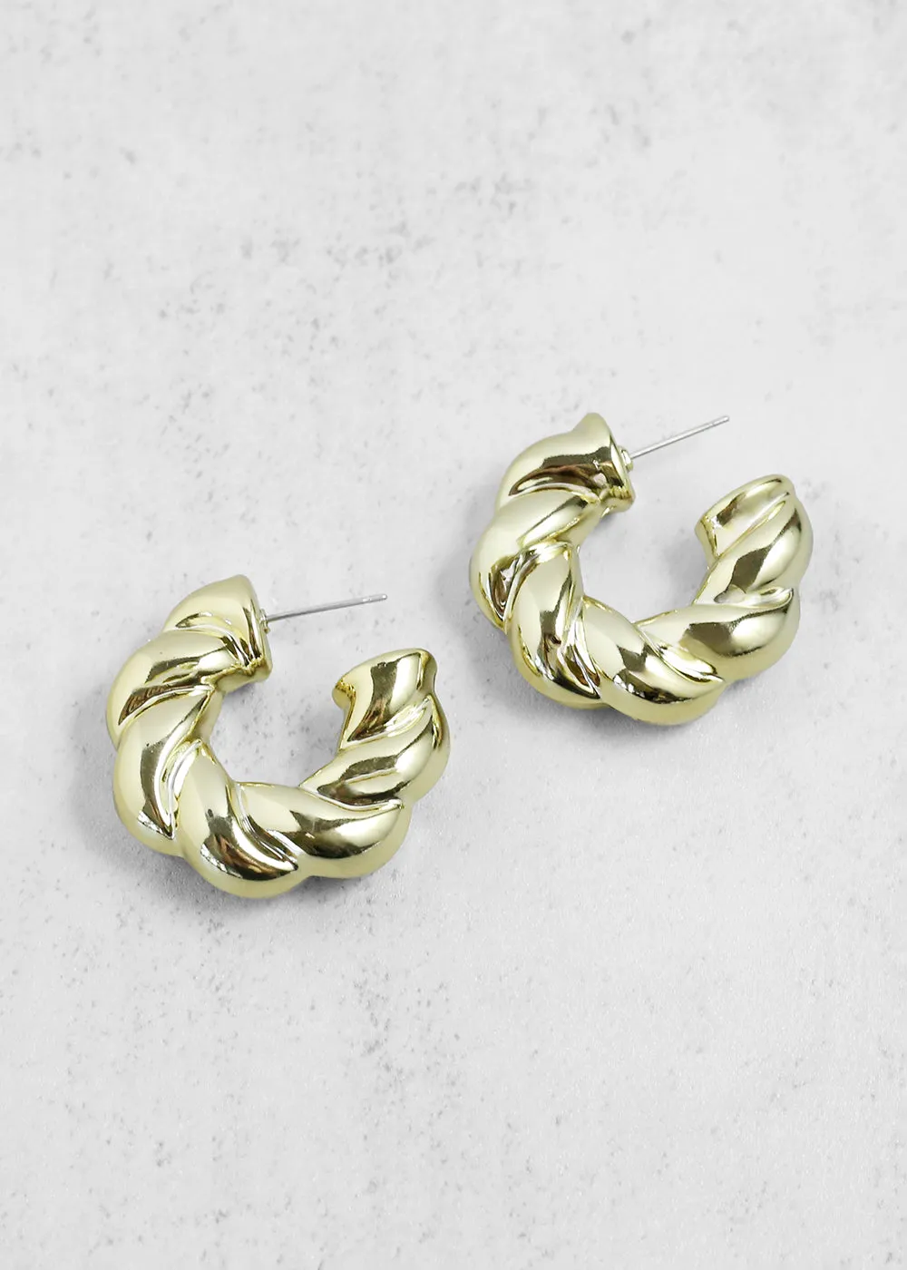 Twisted Open Hoops