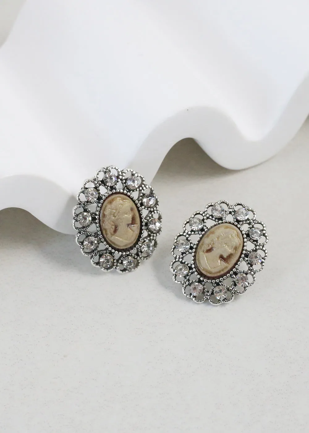 Vintage-Inspired Cameo Earrings