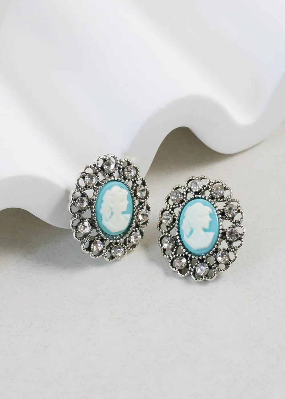 Vintage-Inspired Cameo Earrings