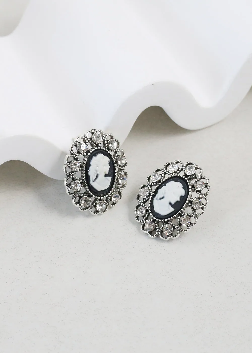 Vintage-Inspired Cameo Earrings