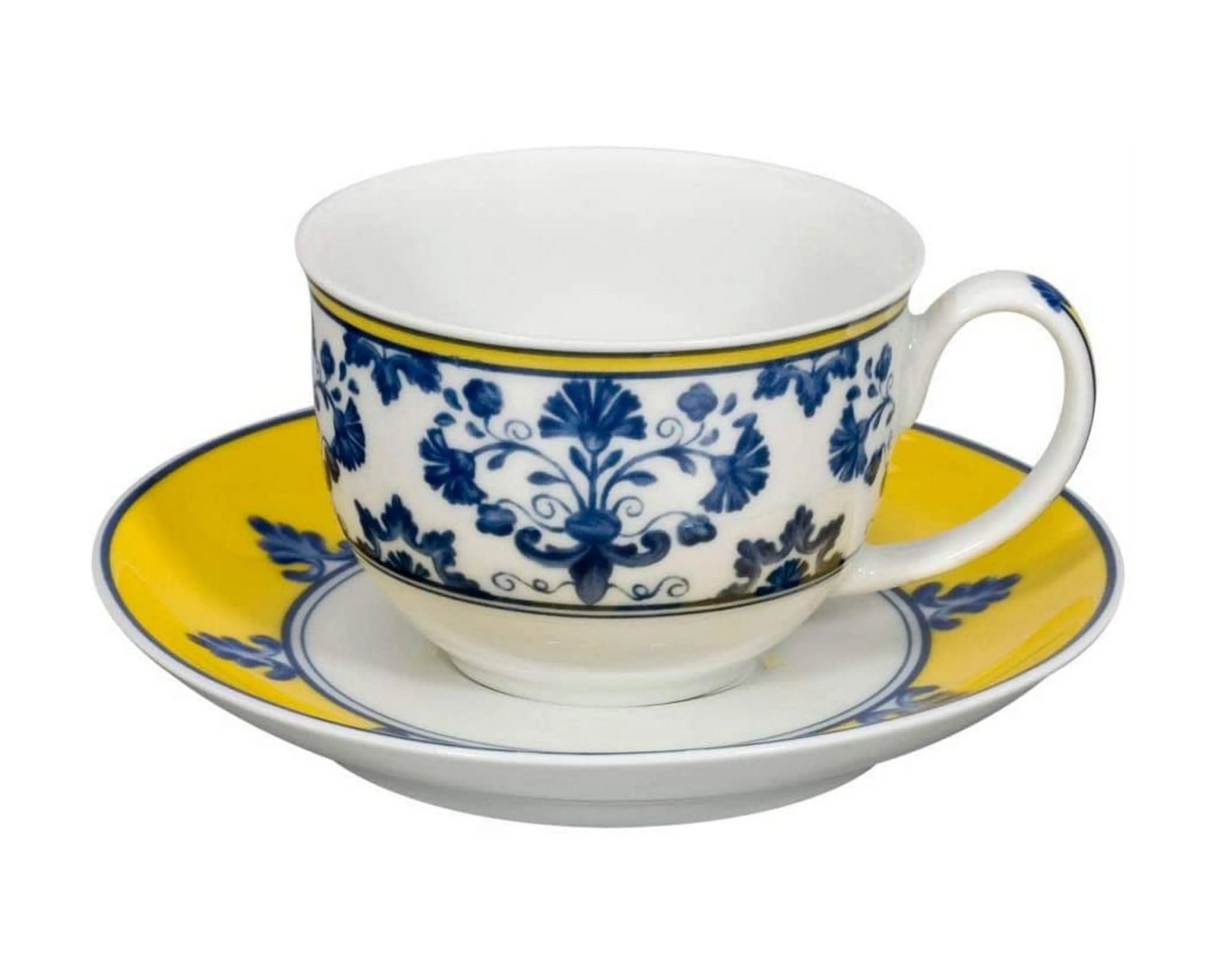 Vista Alegre Castelo Branco Coffee Cup and Saucer [Set of 4]