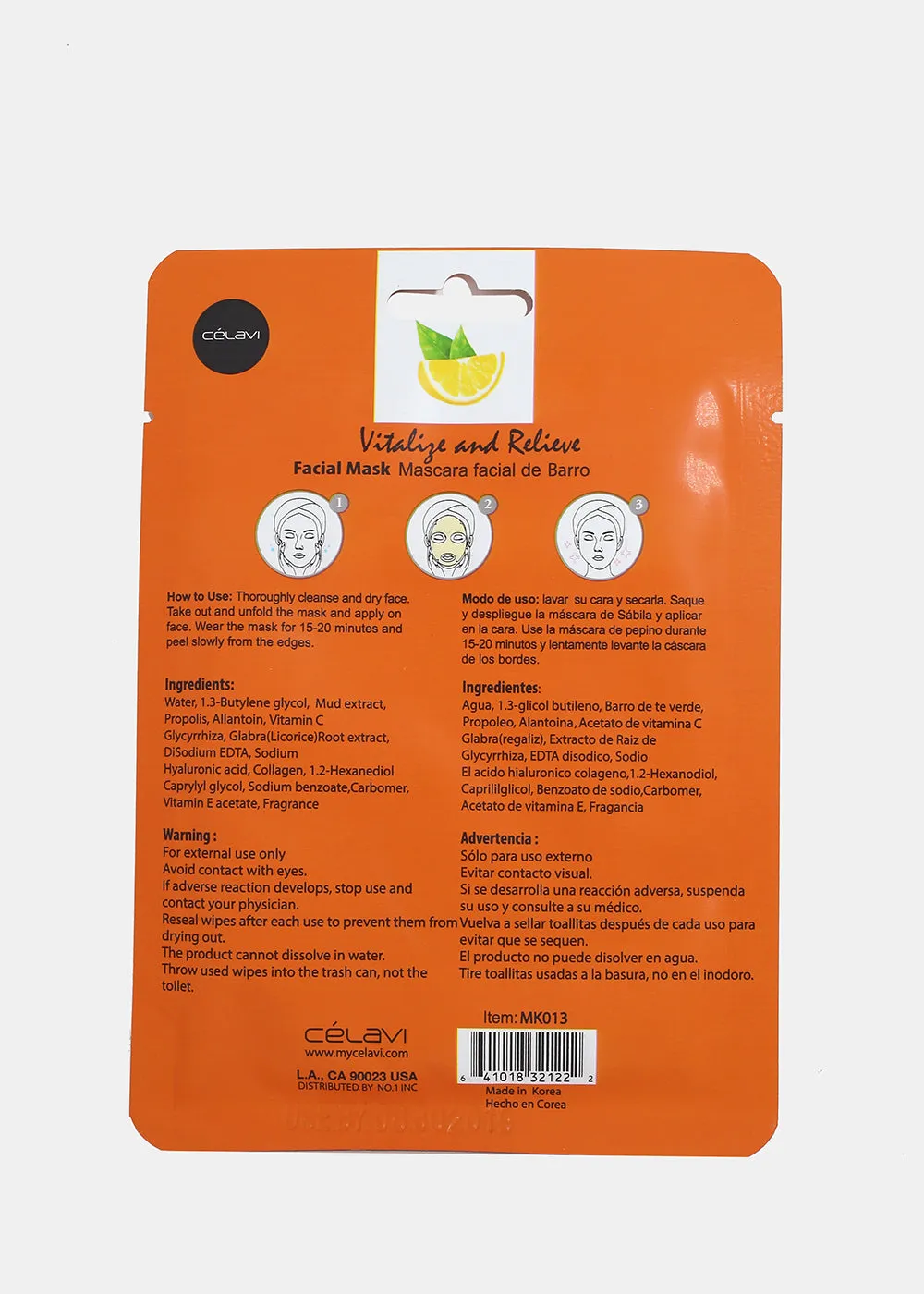 Vitamin C Facial Sheet Mask
