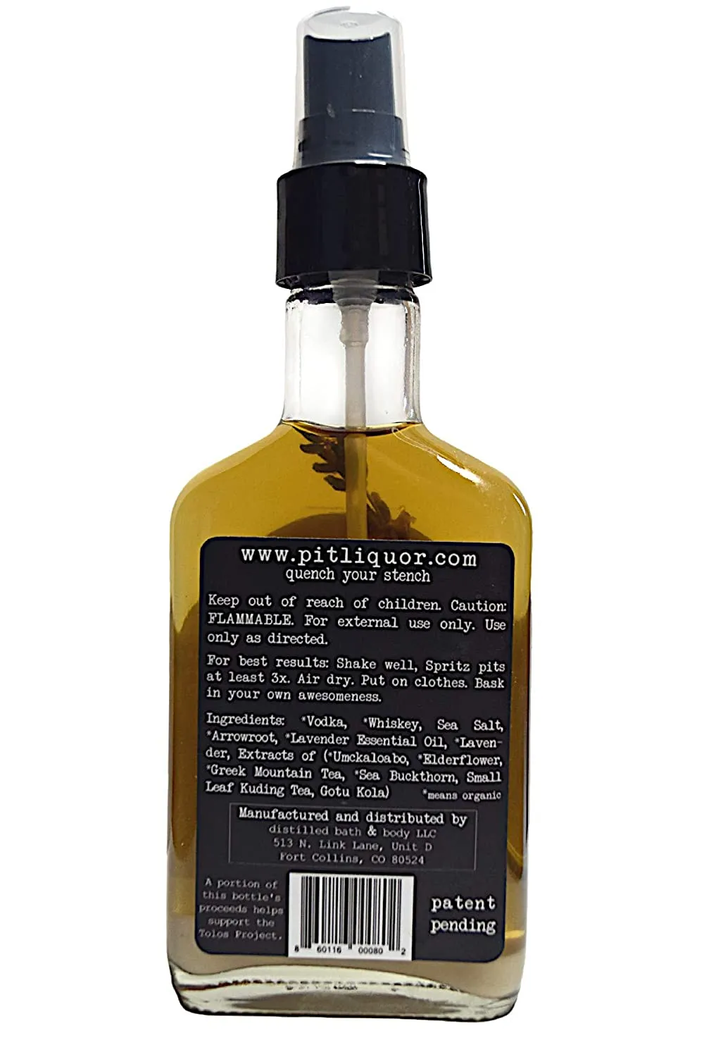 Whiskey Lavender Pit Liquor Deodorant (triple shot) 3.4 oz