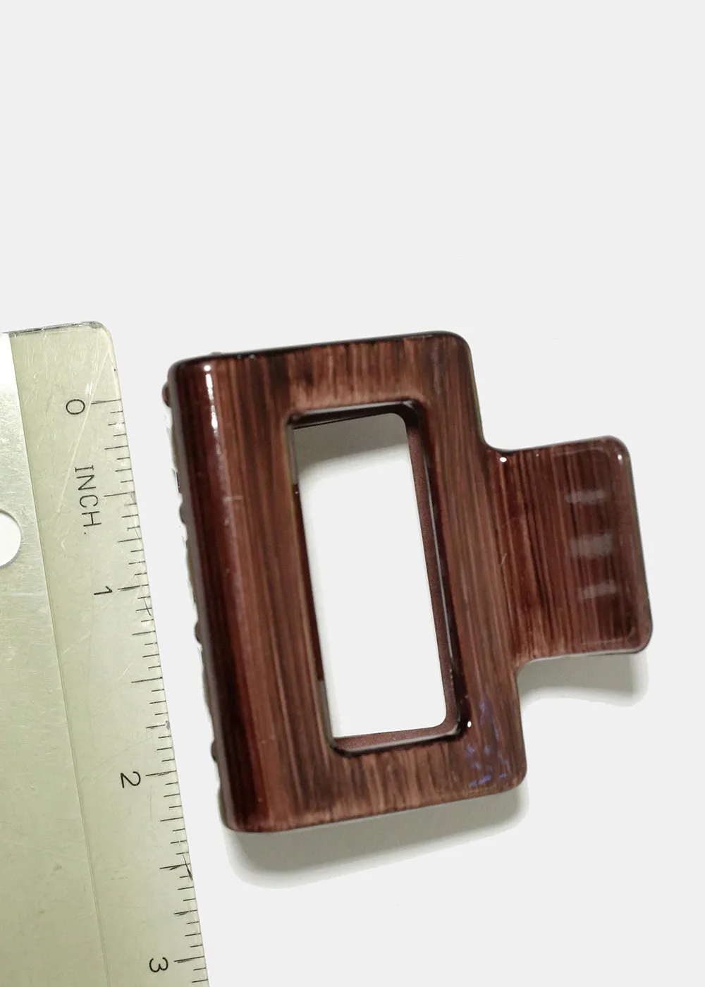 Wood Style Rectangle Hair Claw
