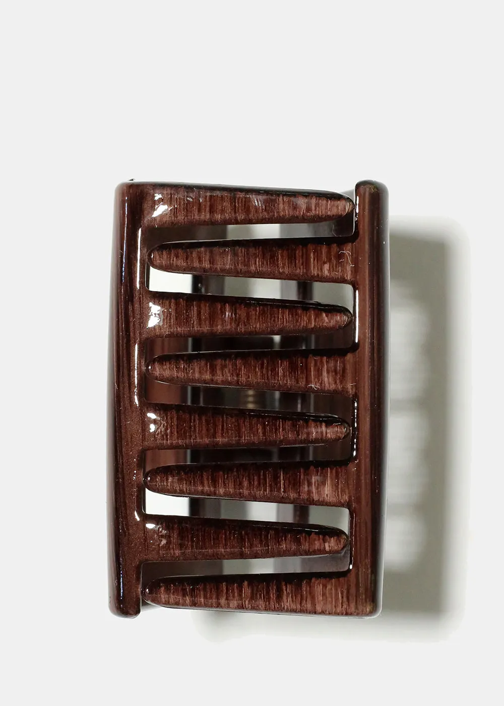 Wood Style Rectangle Hair Claw