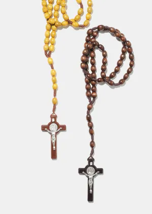 Wooden Bead Rosary