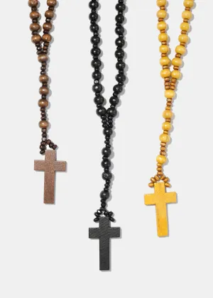 Wooden Bead Rosary
